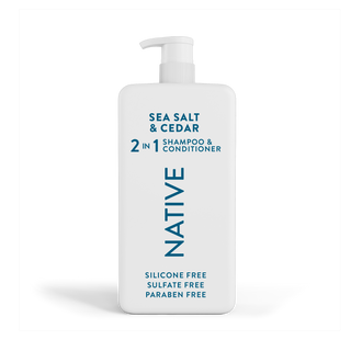 Front of Sea Salt & Cedar Full & Thick 2-in-1 Shampoo and Conditioner bottle