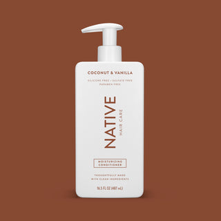 Front of Native Coconut & Vanilla Moisturizing Conditioner bottle