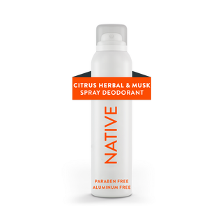 Native Citrus & Herbal Musk deodorant, aluminum-free and paraben-free, 3.5 oz spray