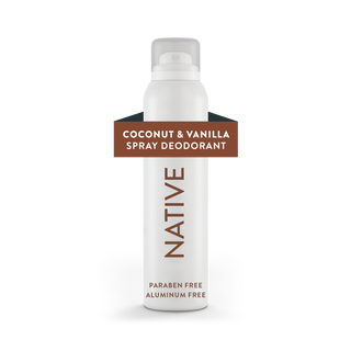 Native Coconut & Vanilla deodorant, aluminum-free and paraben-free, 3.5 oz spray