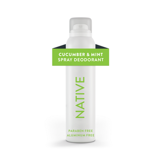 Native Cucumber & Mint deodorant, aluminum-free and paraben-free, 3.5 oz spray