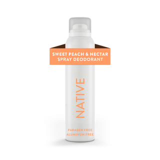 Native Sweet Peach & Nectar deodorant, aluminum-free and paraben-free, 3.5 oz spray