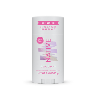 Native Piece of Cake sensitive deodorant, aluminum-free and paraben-free, 2.65 oz stick