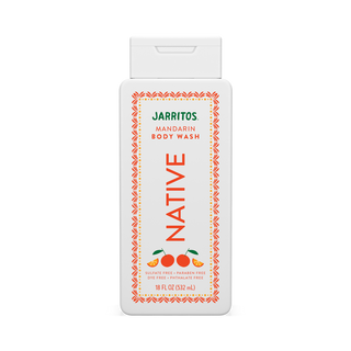 Native Jarritos - Mandarin Body Wash bottle with white packaging and orange text