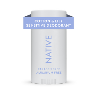 Native Cotton & Lily sensitive deodorant, aluminum-free and paraben-free, 2.65 oz stick