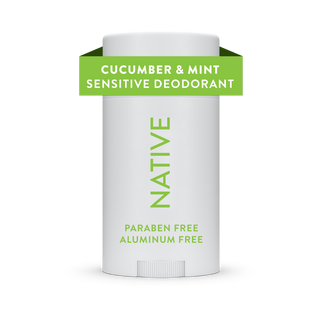 Native Cucumber & Mint sensitive deodorant, aluminum-free and paraben-free, 2.65 oz stick