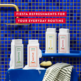 Native Jarritos - Watermelon product lineup with text reading “Fiesta refreshments for your everyday routine"